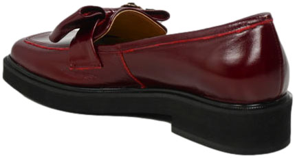 Półbuty  Exquisite 1659 Wino Naplak Skóra Naturalna