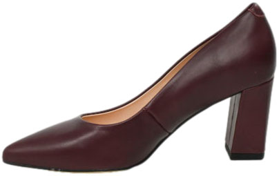 Czółenka  Exquisite 1682 Burgund Lico Skóra Naturalna