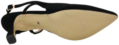 Sandały Exquisite 1623 Czarny Zamsz Skóra Naturalna