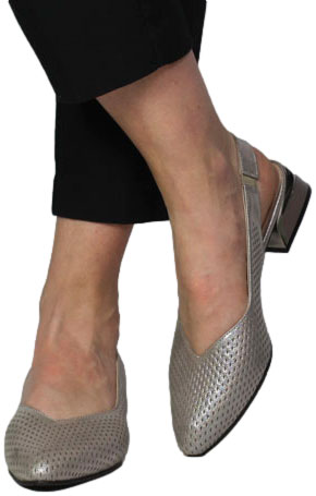 Sandały Boccato 049.5908 Vizion Saten  Skóra Naturalna