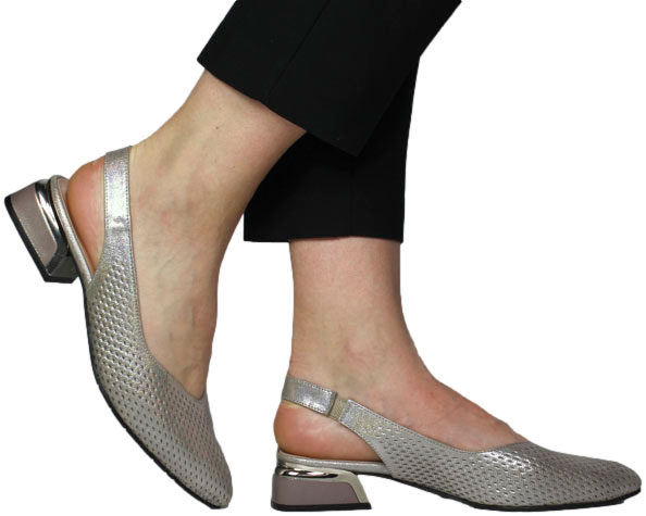 Sandały Boccato 049.5908 Vizion Saten  Skóra Naturalna