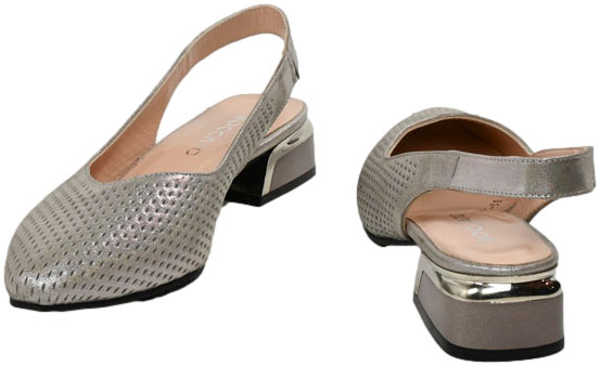 Sandały Boccato 049.5908 Vizion Saten  Skóra Naturalna