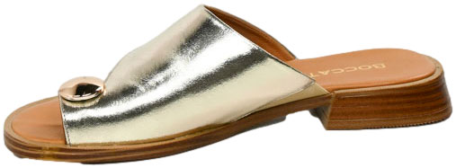 Klapki  Boccato 0105-7035-232125 41Gold Skóra Naturalna