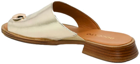 Klapki  Boccato 0105-7035-232125 41Gold Skóra Naturalna