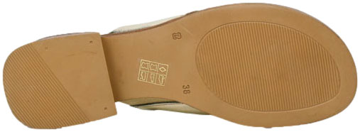 Klapki  Boccato 0105-7035-232125 41Gold Skóra Naturalna