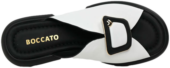 Klapki Boccato 0450-005 White Leather SYH  Skóra Naturalna