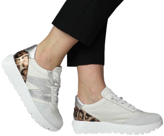 Sneakersy Wonders A-24100 Trend V Blanco Nylon Fog Hielo