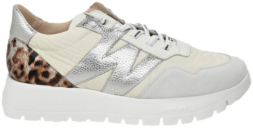 Sneakersy Wonders A-24100 Trend V Blanco Nylon Fog Hielo