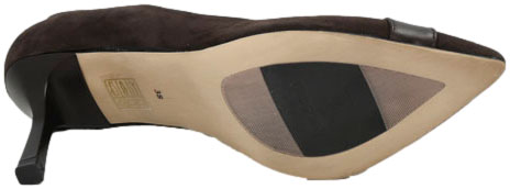 Szpilki Modne Prestige 2265/SZP Br-Zamsz +Lico Skóra Naturalna