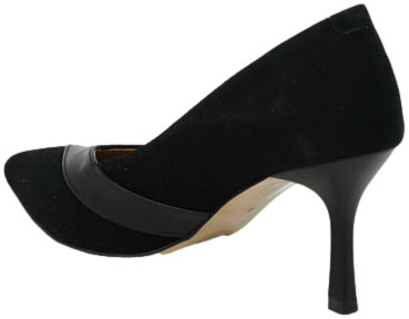 Szpilki Modne Prestige 2265/SZP K-Zamsz +Lico Skóra Naturalna