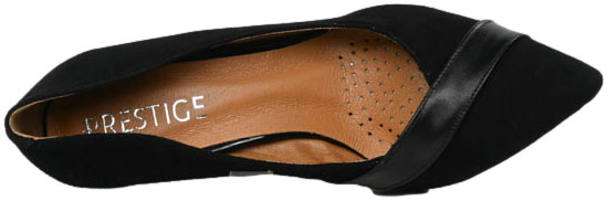 Szpilki Modne Prestige 2265/SZP K-Zamsz +Lico Skóra Naturalna