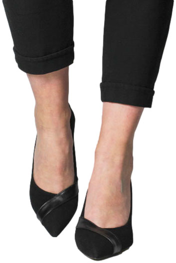 Szpilki Modne Prestige 2265/SZP K-Zamsz +Lico Skóra Naturalna