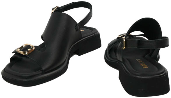 Sandały Boccato G058.1019 Siyah Deri Skóra Naturalna