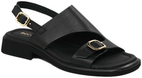 Sandały Boccato G058.1019 Siyah Deri Skóra Naturalna