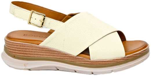 Sandały Boccato 030.104.2231 1001 Beige Skóra Naturalna