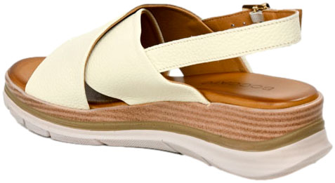 Sandały Boccato 030.104.2231 1001 Beige Skóra Naturalna