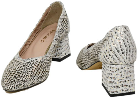 Czółenka Boccato 0436-00401 90.3 White Skóra Naturalna