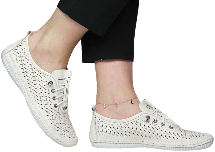 Sneakersy Boccato 0109-010-LZR1 08 Beige Skóra Naturalna