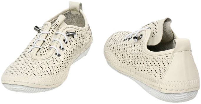 Sneakersy Boccato 0109-010-LZR1 08 Beige Skóra Naturalna