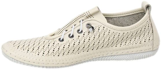 Sneakersy Boccato 0109-010-LZR1 08 Beige Skóra Naturalna