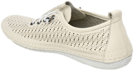 Sneakersy Boccato 0109-010-LZR1 08 Beige Skóra Naturalna