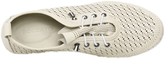 Sneakersy Boccato 0109-010-LZR1 08 Beige Skóra Naturalna