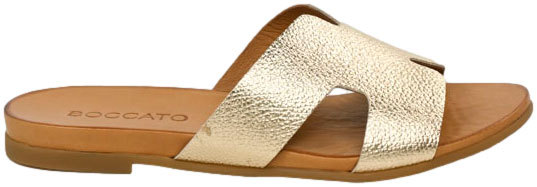 Klapki Boccato 030.02.0660 Botanic Gold Skóra Naturalna