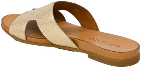 Klapki Boccato 030.02.0660 Botanic Gold Skóra Naturalna