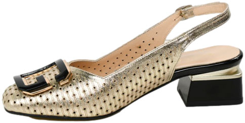 Sandały Boccato 335.604 191-40T S.ALTN Złoto Skóra Naturalna