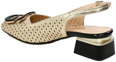 Sandały Boccato 335.604 191-40T S.ALTN Złoto Skóra Naturalna