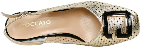 Sandały Boccato 335.604 191-40T S.ALTN Złoto Skóra Naturalna