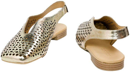 Sandały Boccato 020.1223 040 T KHV Złoto Skóra Naturalna