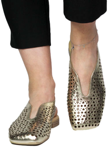 Sandały Boccato 020.1223 040 T KHV Złoto Skóra Naturalna