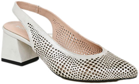 Sandały Boccato G064 24-0250 Beyaz Satenn Skóra Naturalna