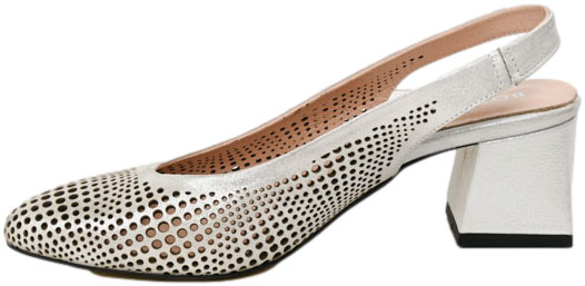 Sandały Boccato G064 24-0250 Beyaz Satenn Skóra Naturalna