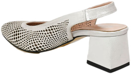 Sandały Boccato G064 24-0250 Beyaz Satenn Skóra Naturalna