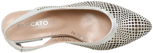 Sandały Boccato G064 24-0250 Beyaz Satenn Skóra Naturalna