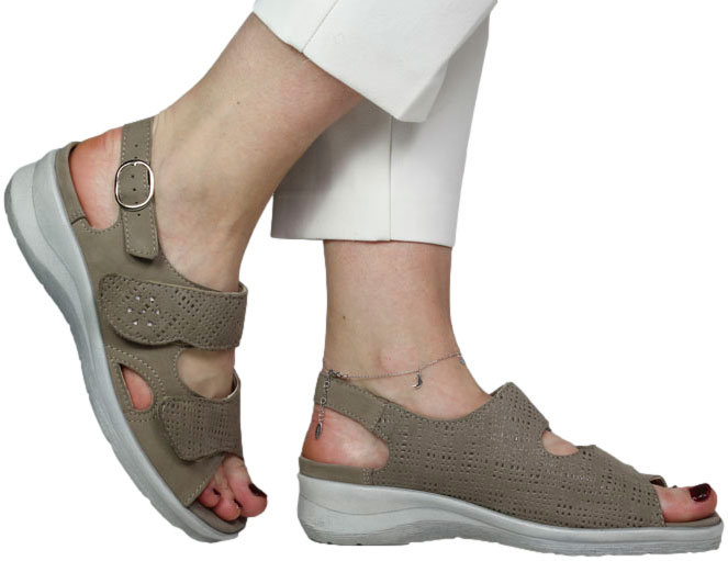 Sandały Wygodne Waldlaufer 8110042010000523797 Skóra Naturalna