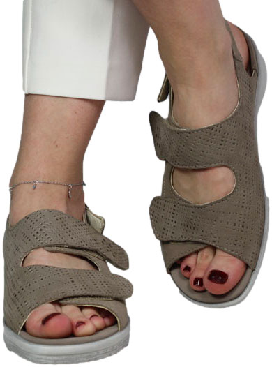 Sandały Wygodne Waldlaufer 8110042010000523797 Skóra Naturalna