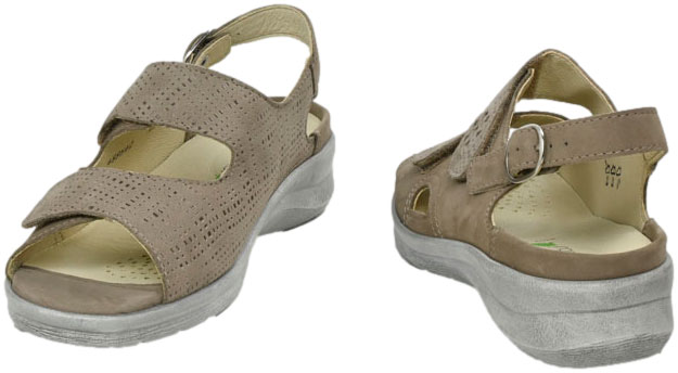 Sandały Wygodne Waldlaufer 8110042010000523797 Skóra Naturalna