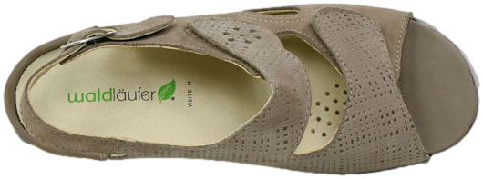 Sandały Wygodne Waldlaufer 8110042010000523797 Skóra Naturalna