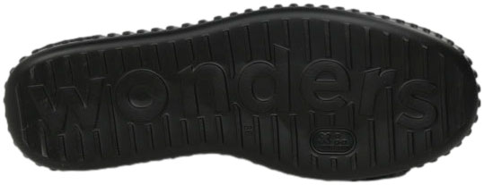Mokasyny Wonders A-5203 Charme Testa Wild Negro Skóra Naturalna