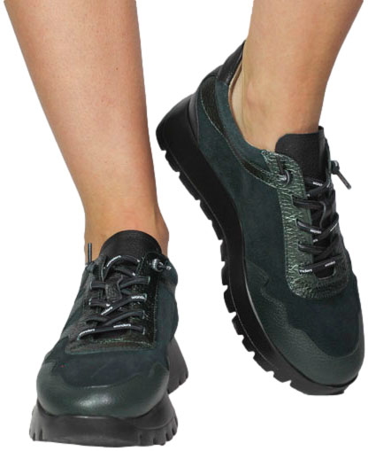 Sneakersy Wonders A-24110 Wild Alpine Trend Alpine Skóra Naturalna