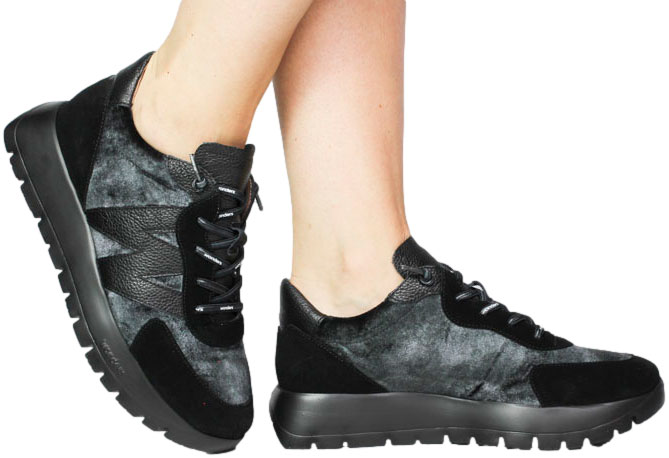 Sneakersy Wonders A-24111 Trend Negro Tej.Negro 