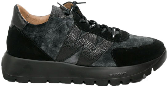 Sneakersy Wonders A-24111 Trend Negro Tej.Negro 