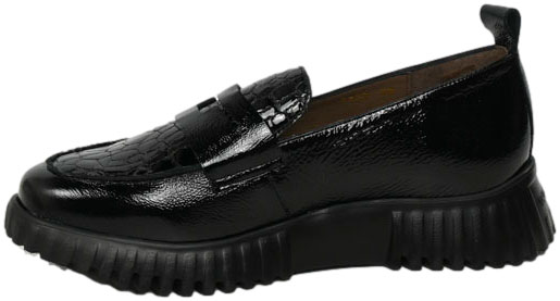 Mokasyny Wonders A-4420 Lack Negro Gakil Negro Skóra Naturalna