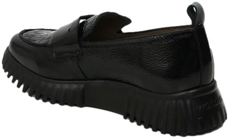 Mokasyny Wonders A-4420 Lack Negro Gakil Negro Skóra Naturalna