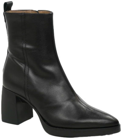 Botki Wonders L-1601 Isy Negro Skóra Naturalna 