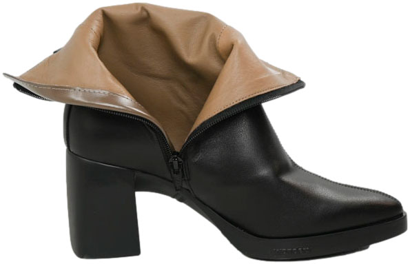 Botki Wonders L-1601 Isy Negro Skóra Naturalna 