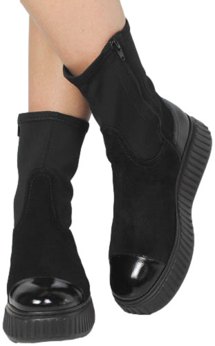 Botki Wonders A-5207 Lack Negro Charme Negro